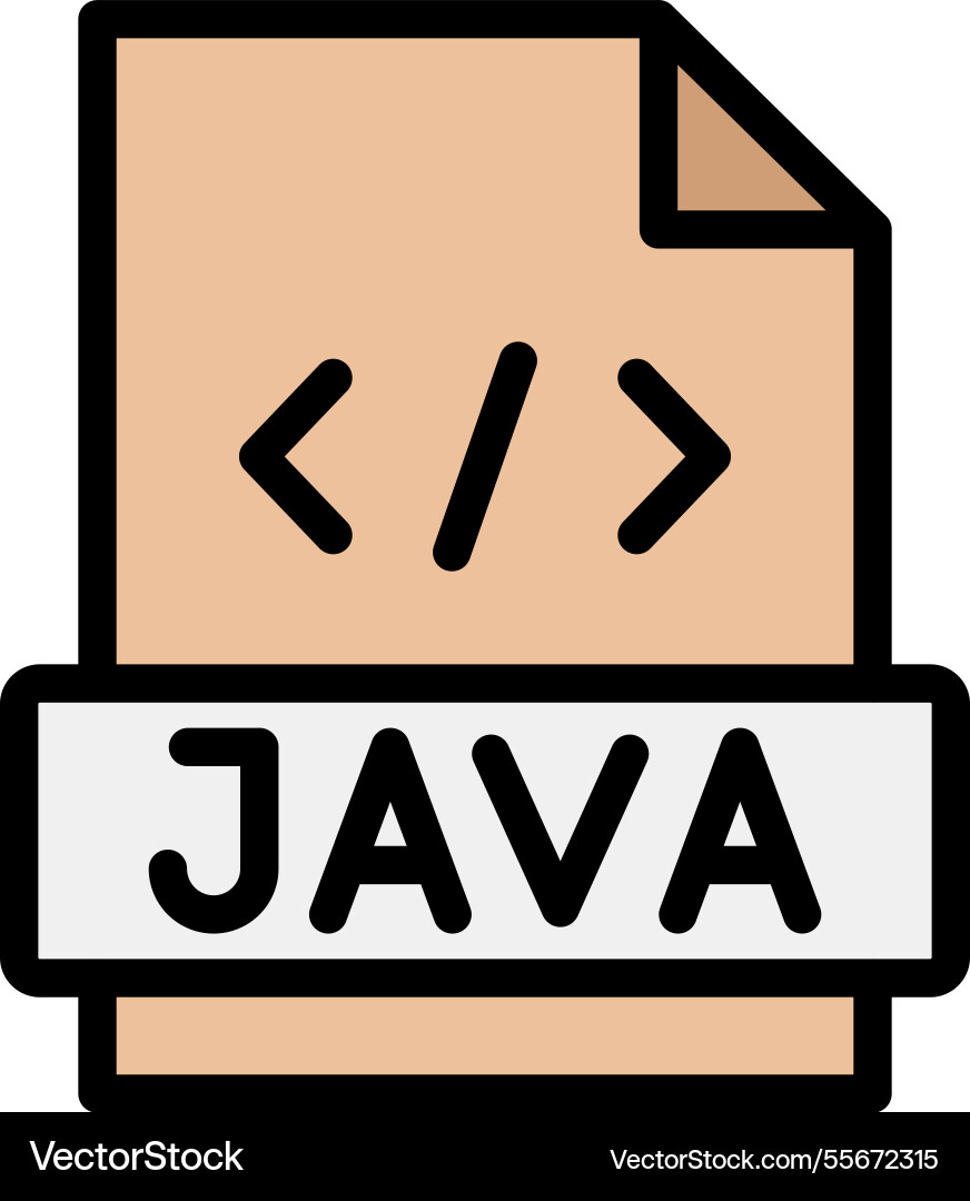 Java icon design vector image