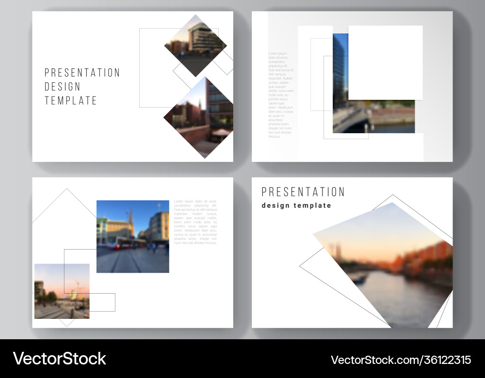 Layout presentation slides design Vector Image