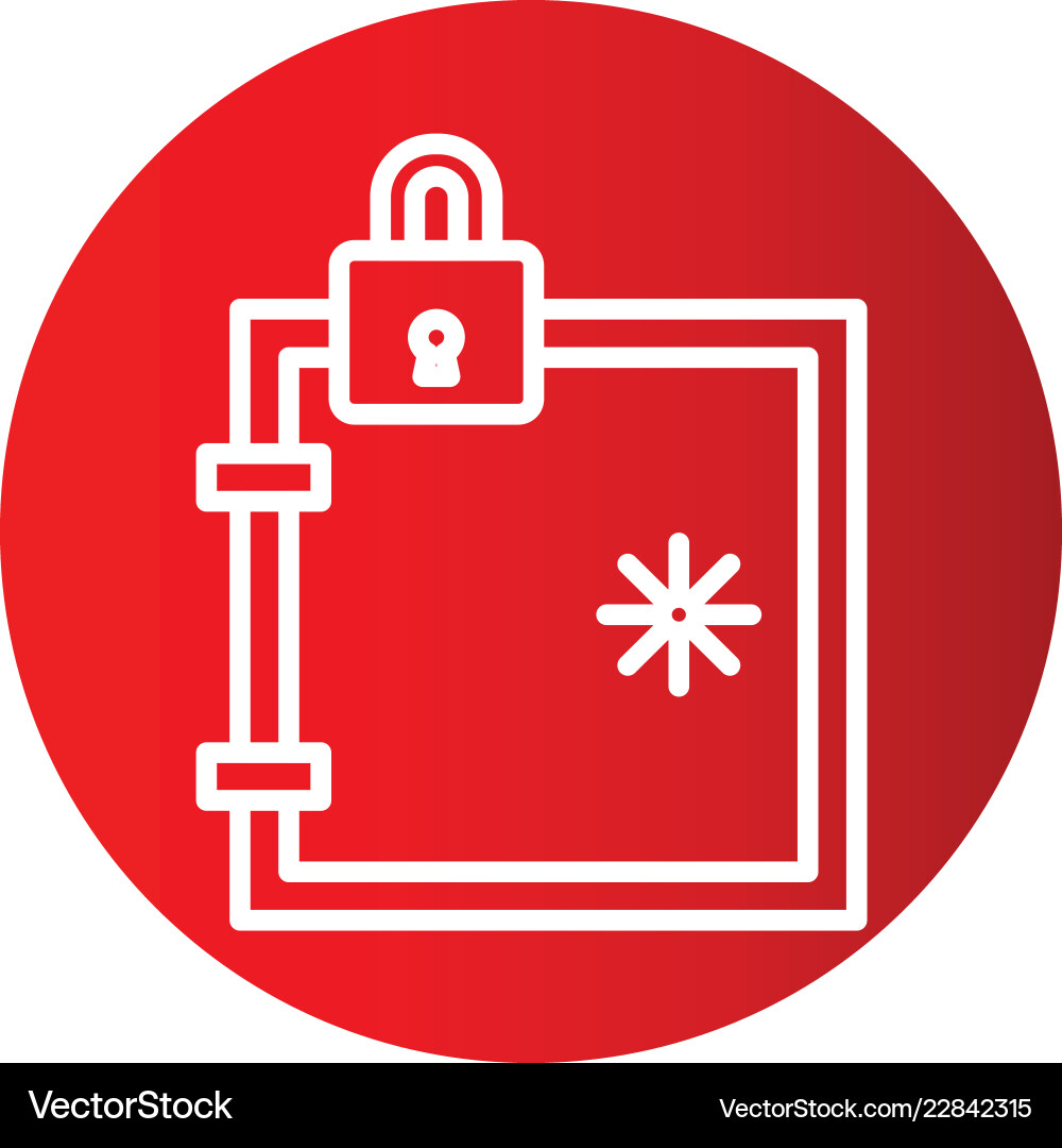 Locker icon in creative design with elements Vector Image