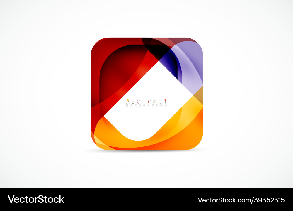 Minimal background abstract square shape Minimal background abstract square shape vector image