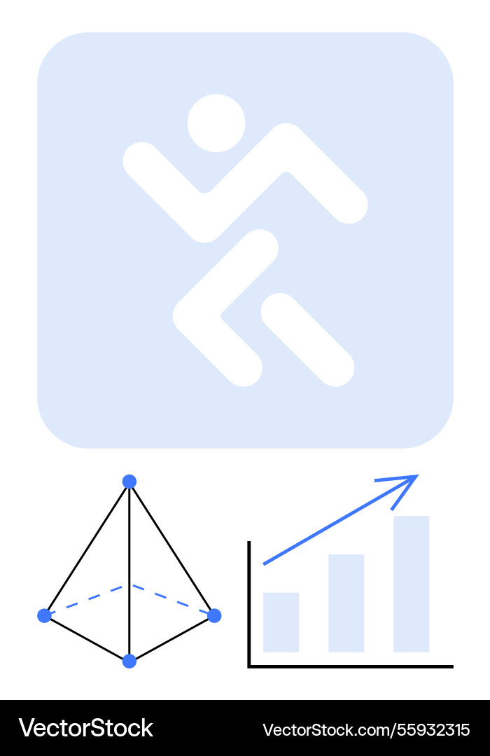Minimalistic design with abstract figure Minimalistic design with abstract figure vector image