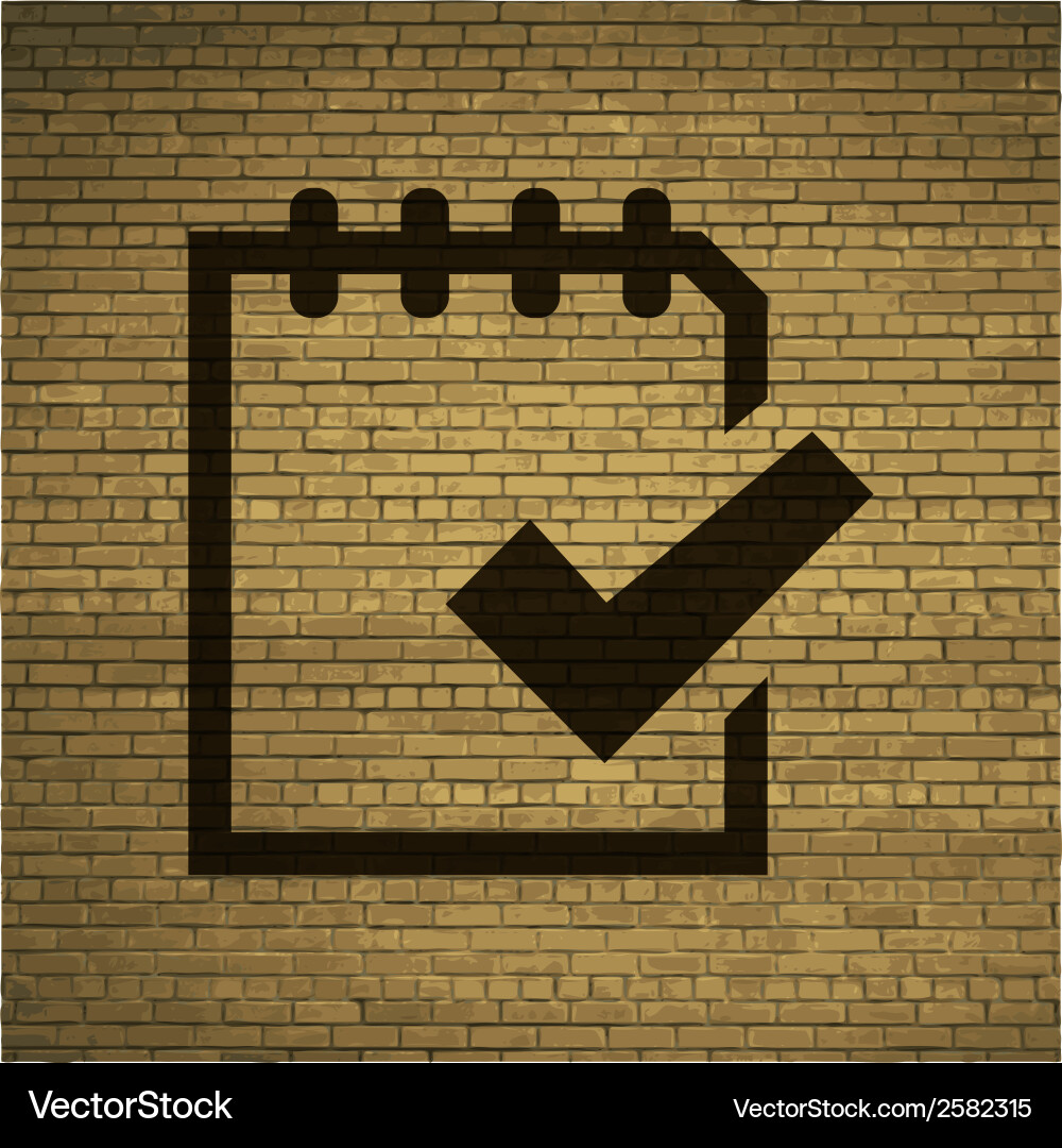 Notepad paper documents flat modern web button Vector Image