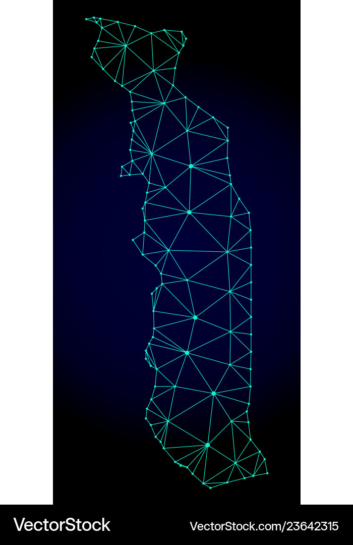 Polygonal network mesh map of togo Polygonal network mesh map of togo vector image
