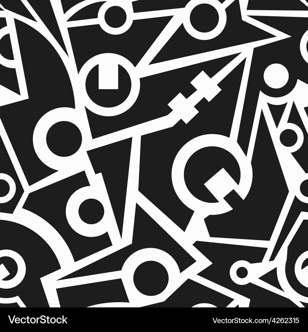 Retro Tech Grid Pattern vector image