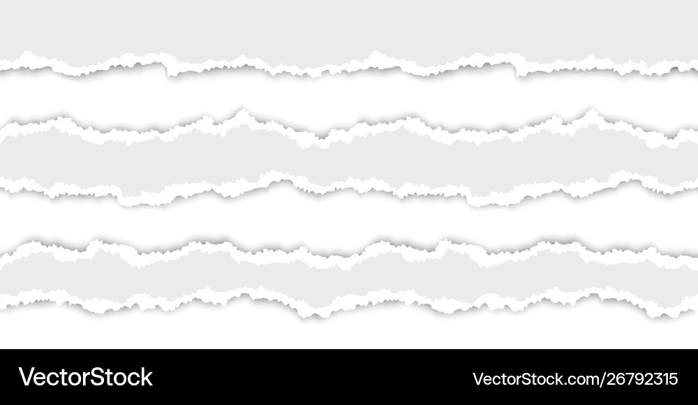 Seamless torn paper stripes texture Seamless torn paper stripes texture Vector Image