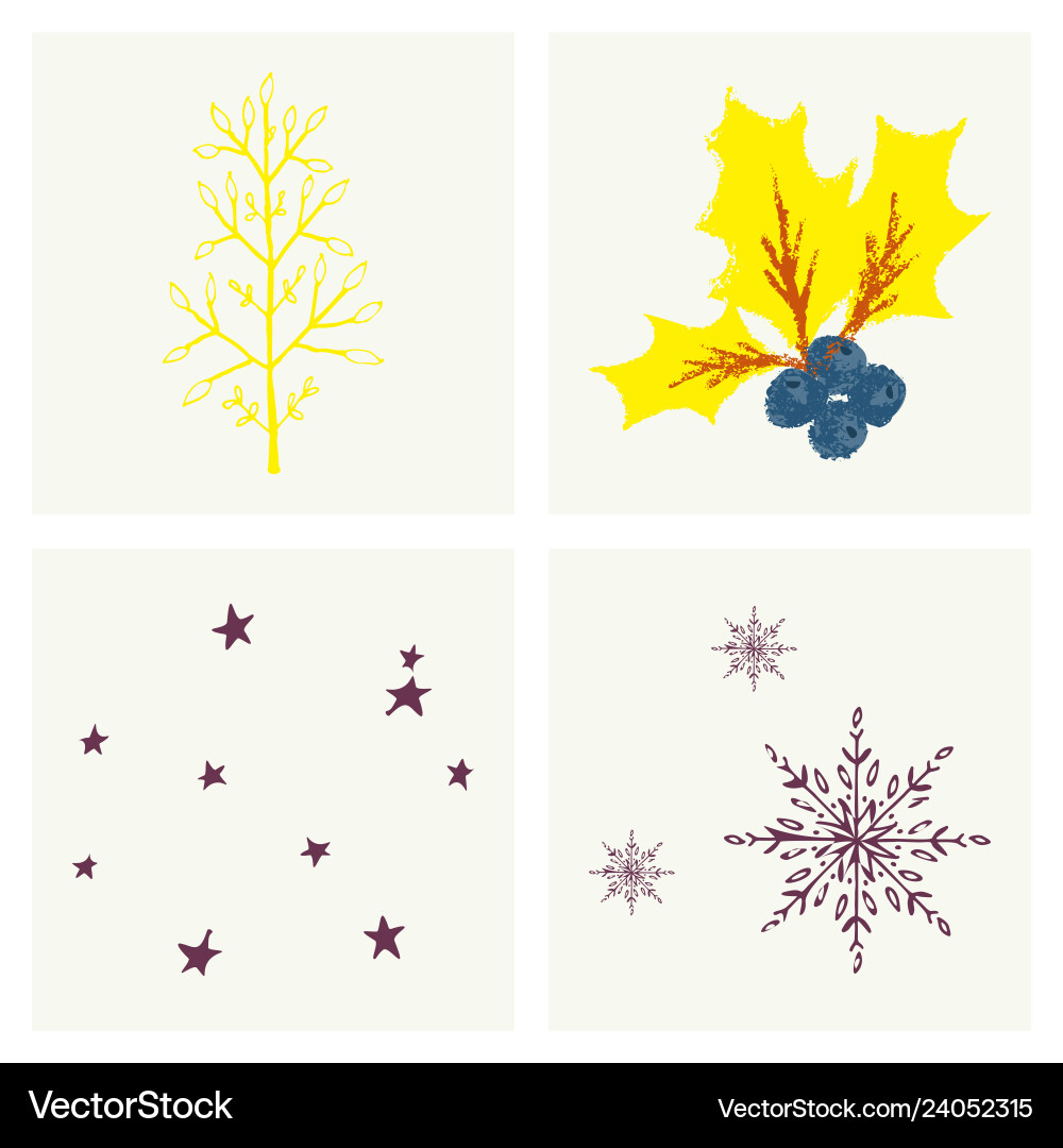 Set of snowflake icon sign design red background Set of snowflake icon sign design red background Vector Image