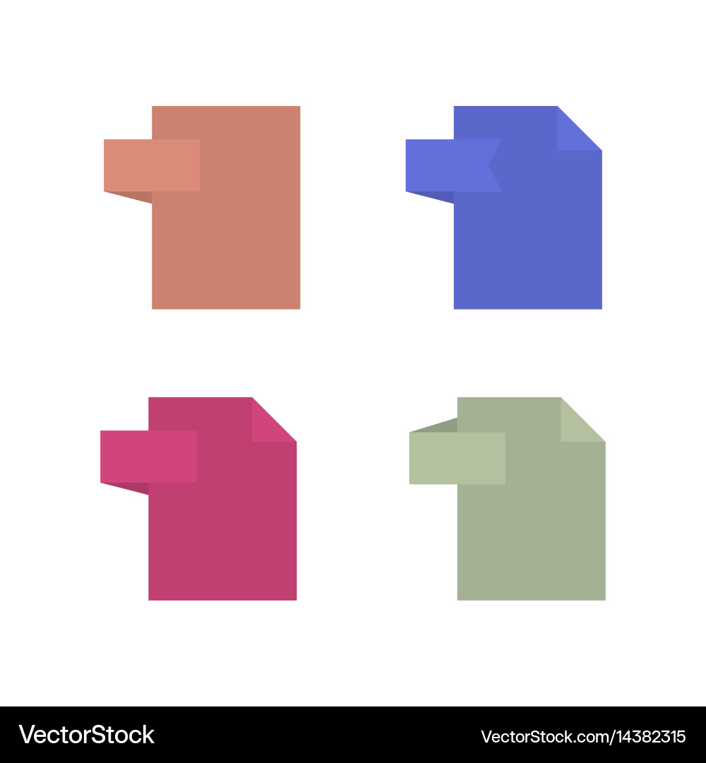 Template file format icons vector image
