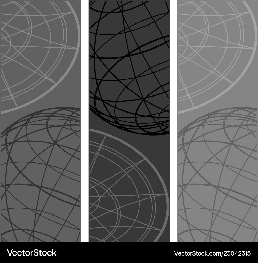 Three elegant science banners Three elegant science banners vector image