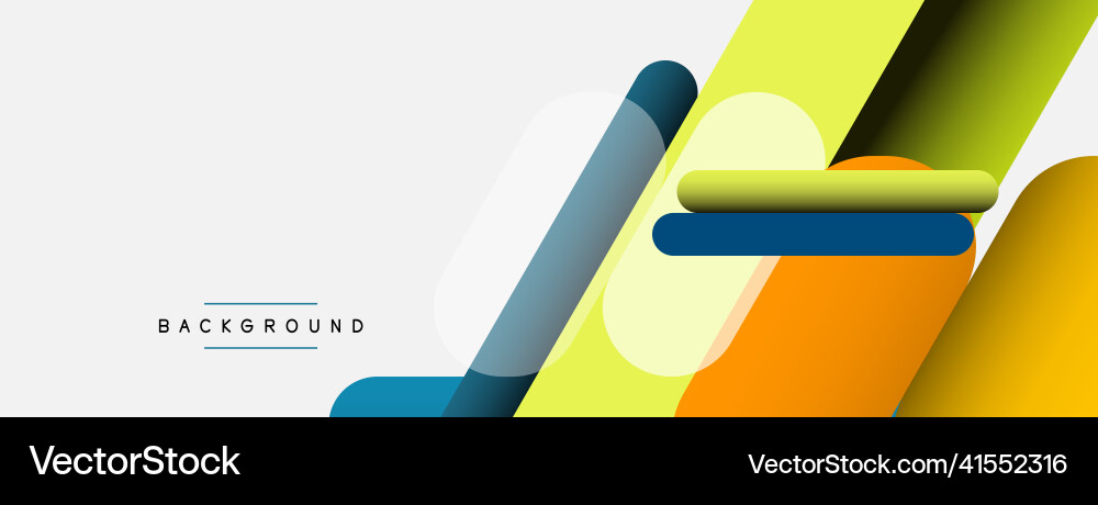 Abstract background round shapes lines Vector Image