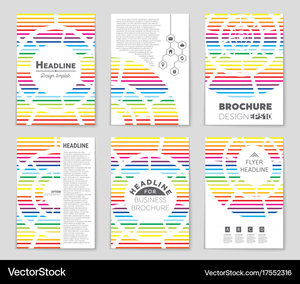 Abstract layout background set for art vector image