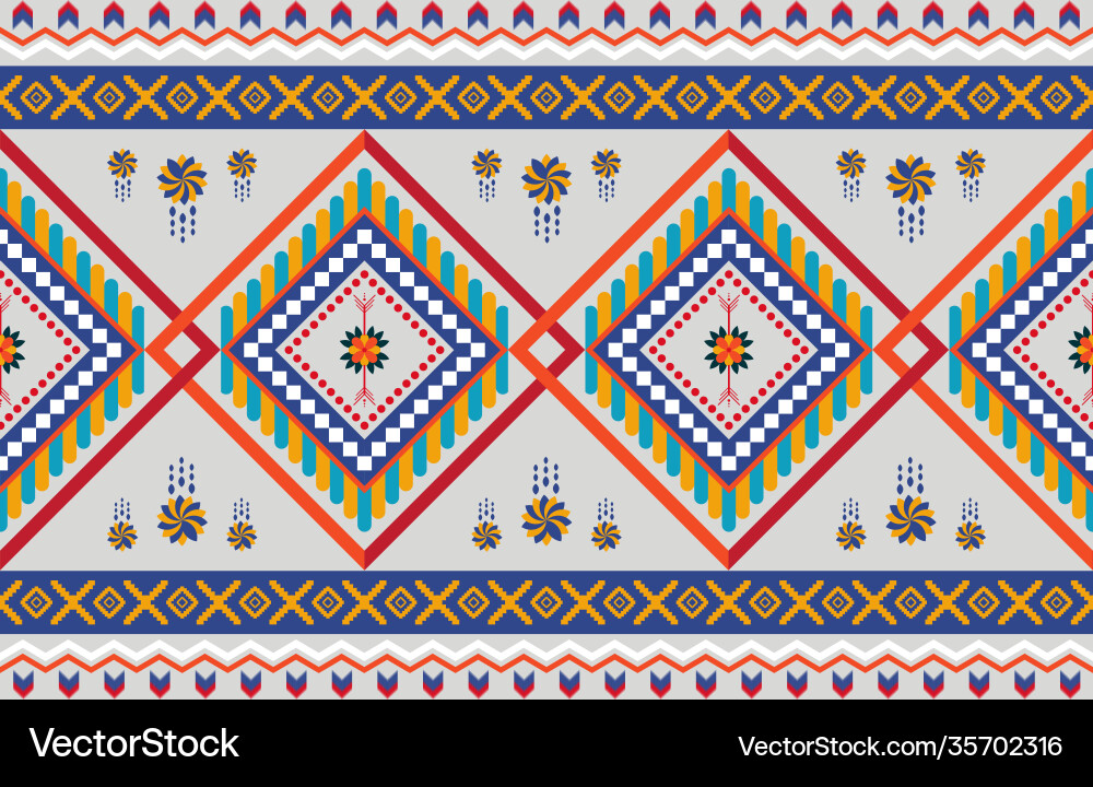 Abstract red geometric native pattern seamless Abstract red geometric native pattern seamless vector image