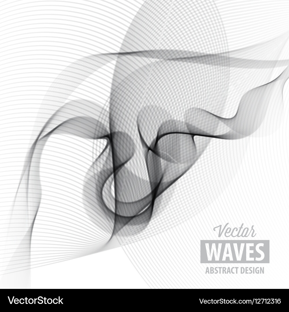 Abstract smooth color wave Vector Image