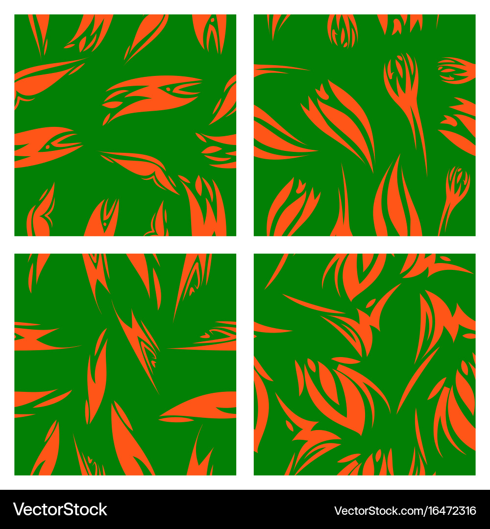 Assembly of patterns in striped style vector image