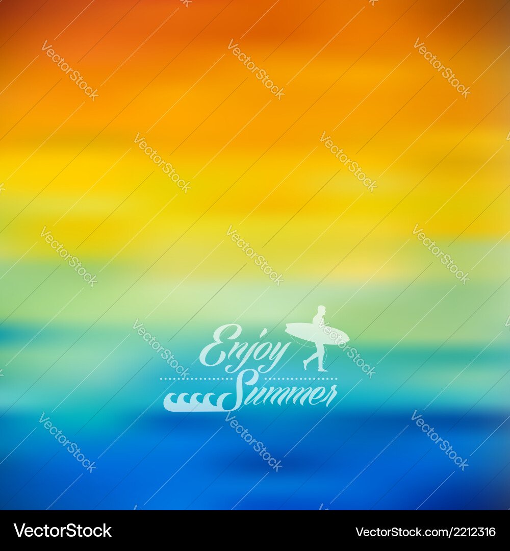 Colorful Blurred Summer Background – Royalty-Free Vector | VectorStock, image size:1000x1080