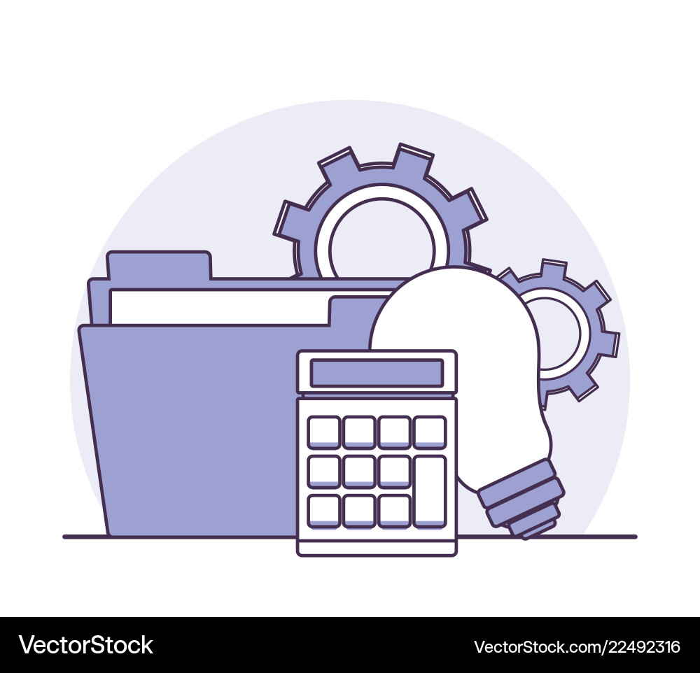 Database and technology Vector Image