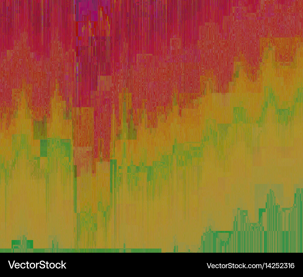 Glitch background digital image data vector image