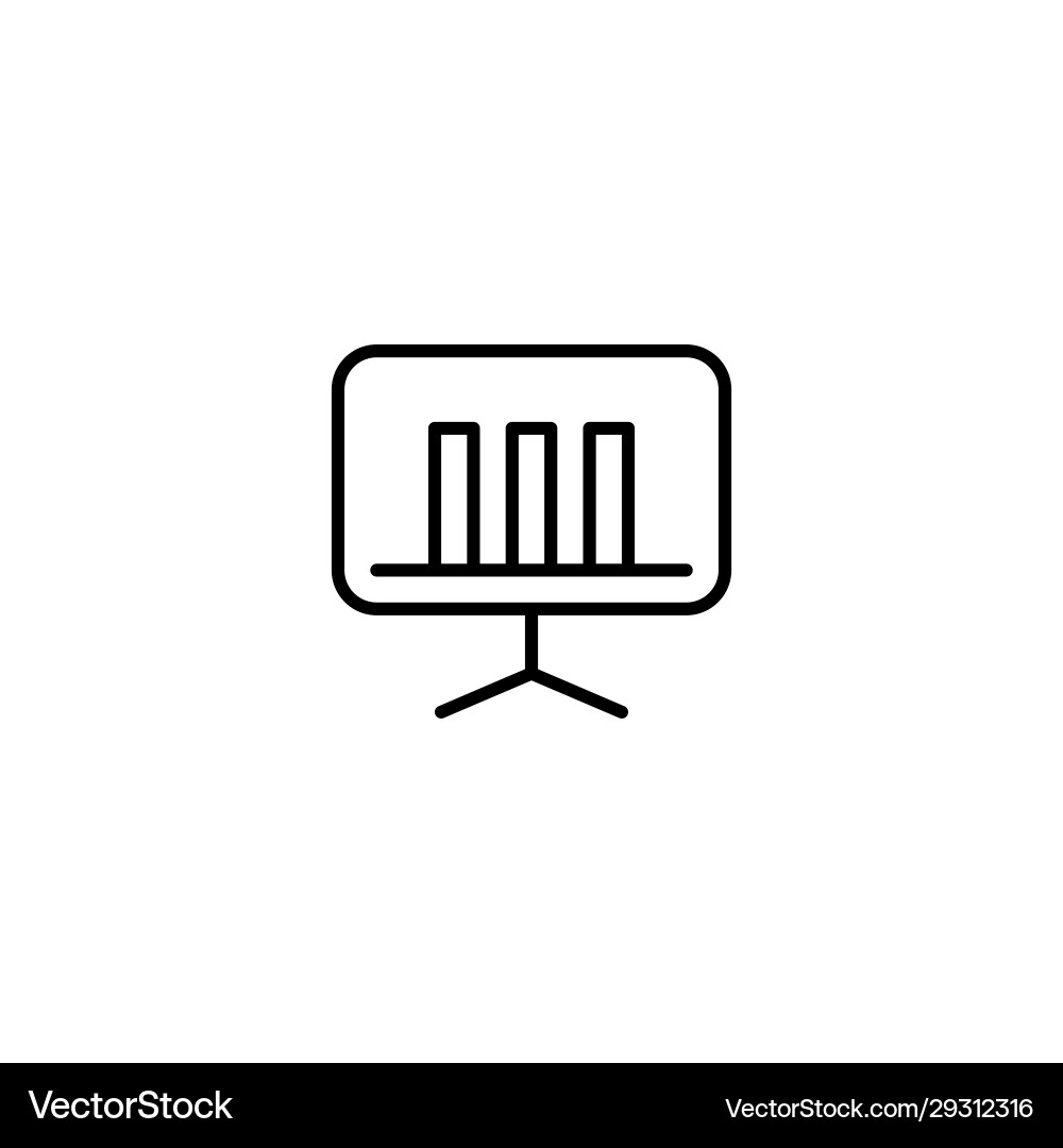 Graph data icon Vector Image