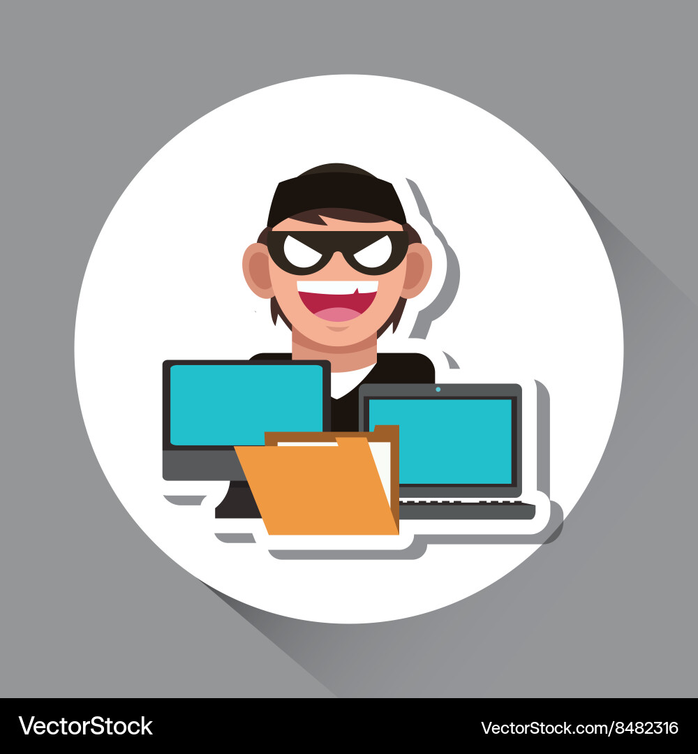 Graphic design of security system vector image
