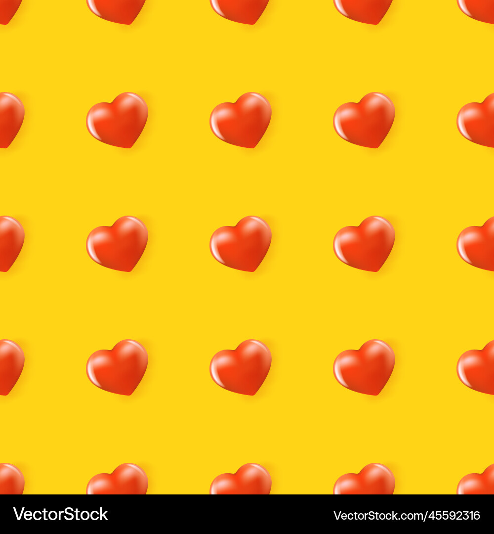 Heart seamless pattern background Heart seamless pattern background vector image