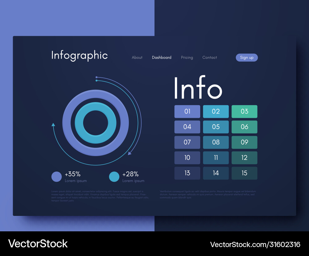 Infographic Template - Mobile Apps & Workflow vector image