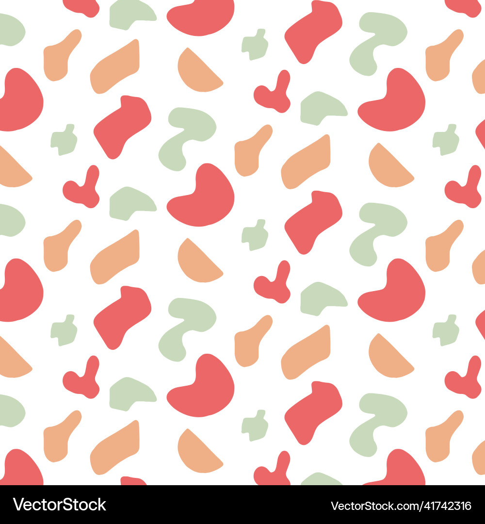 Seamless pattern with abstractions vector image
