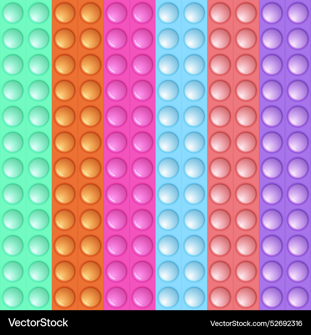 Seamless pattern with trendy game pop it simple Vector Image