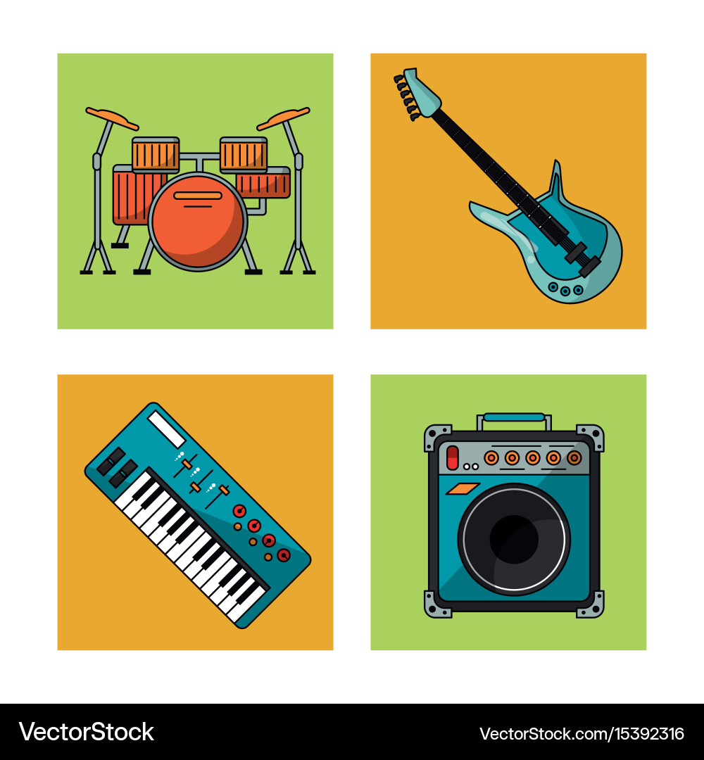 White background with colorful squares vector image