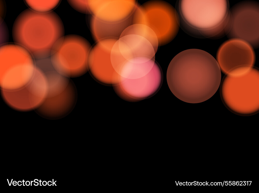 Abstract color shining bokeh isolated Vector Image