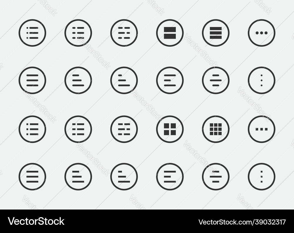 Application burger lines menu symbol line icon Application burger lines menu symbol line icon vector image