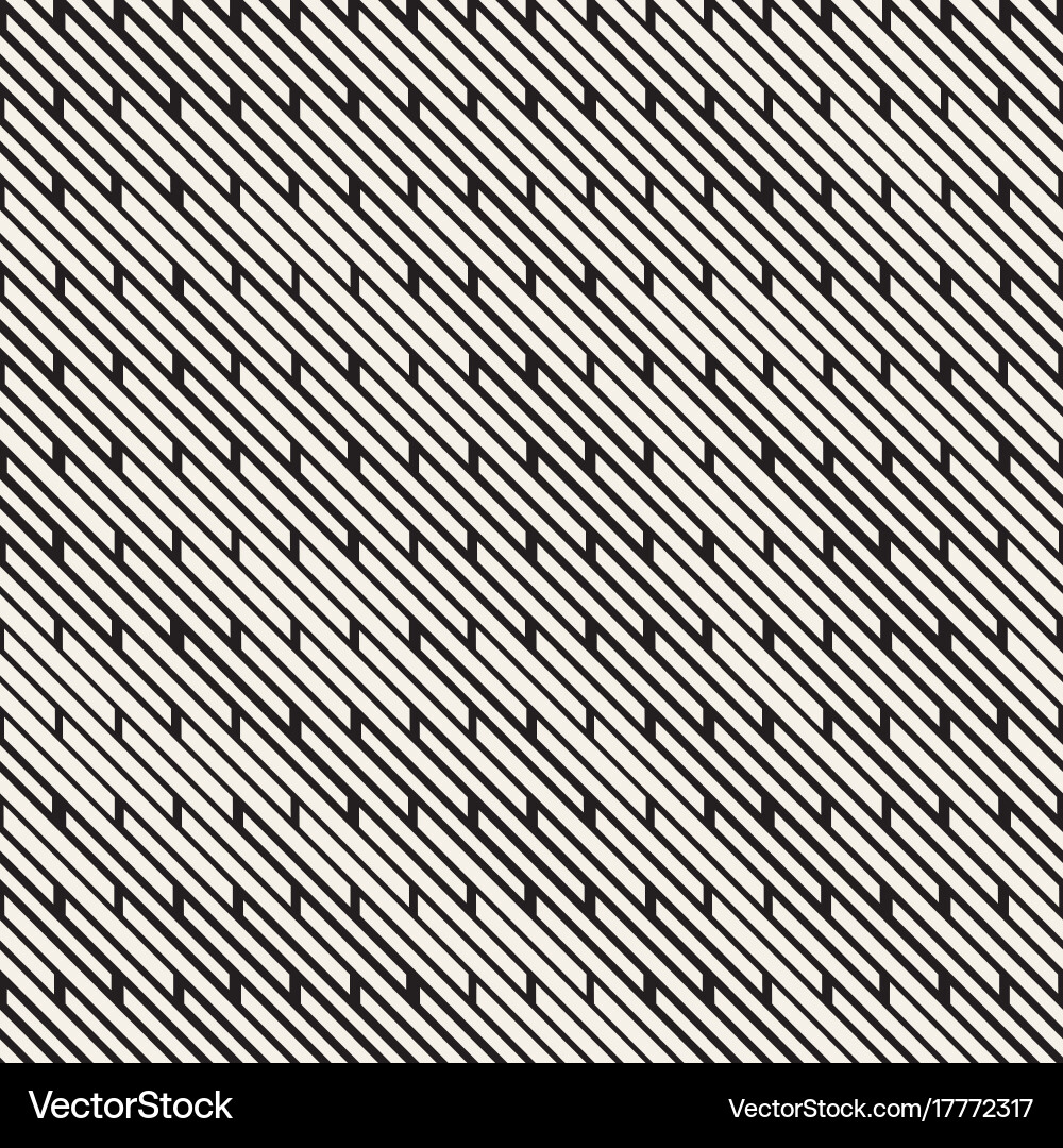 Black and white irregular dashed lines pattern vector image
