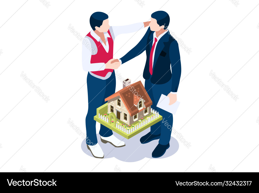 Buy apartment concept owner big Buy apartment concept owner big Vector Image