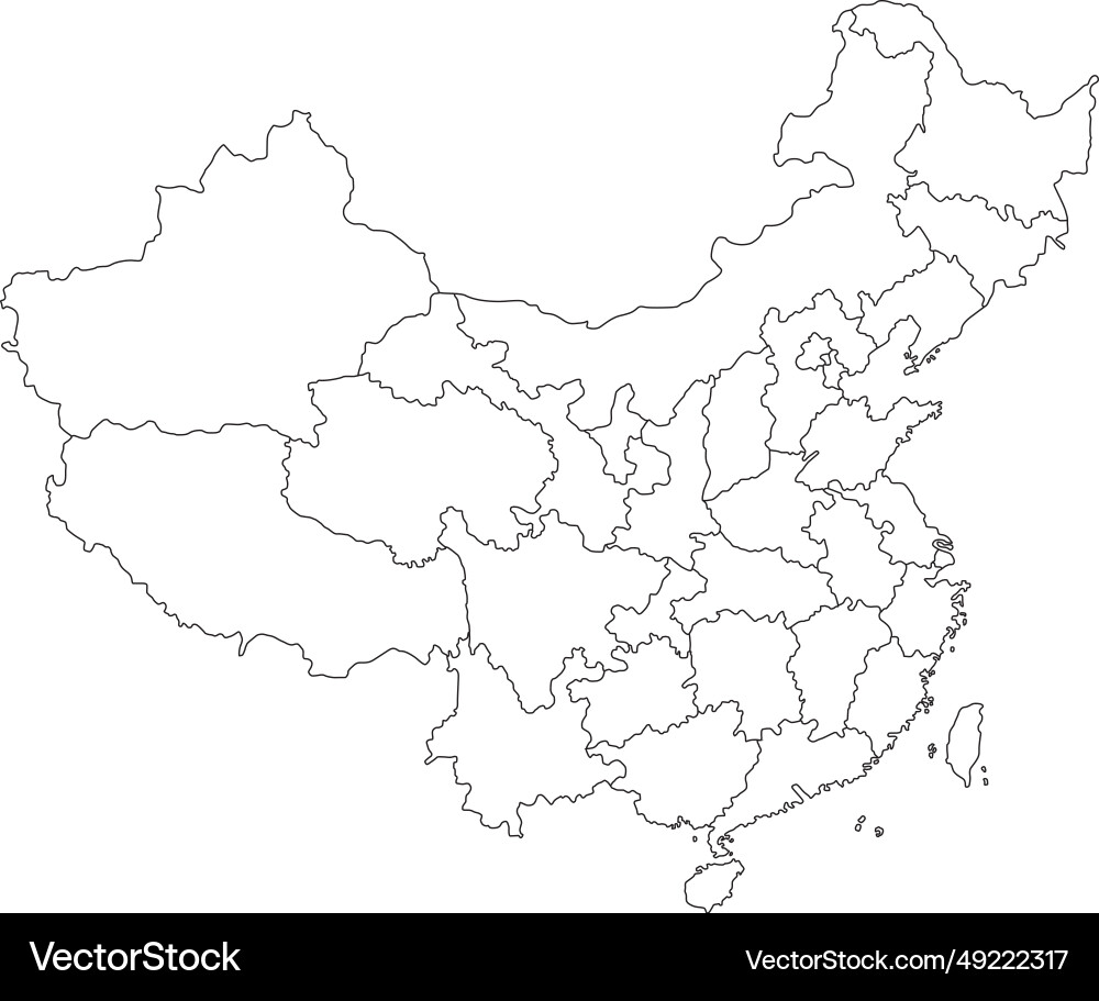 China map backdrop in form Vector Image
