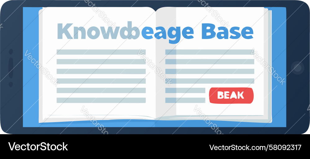 Digital Knowledge Platform Vector Image