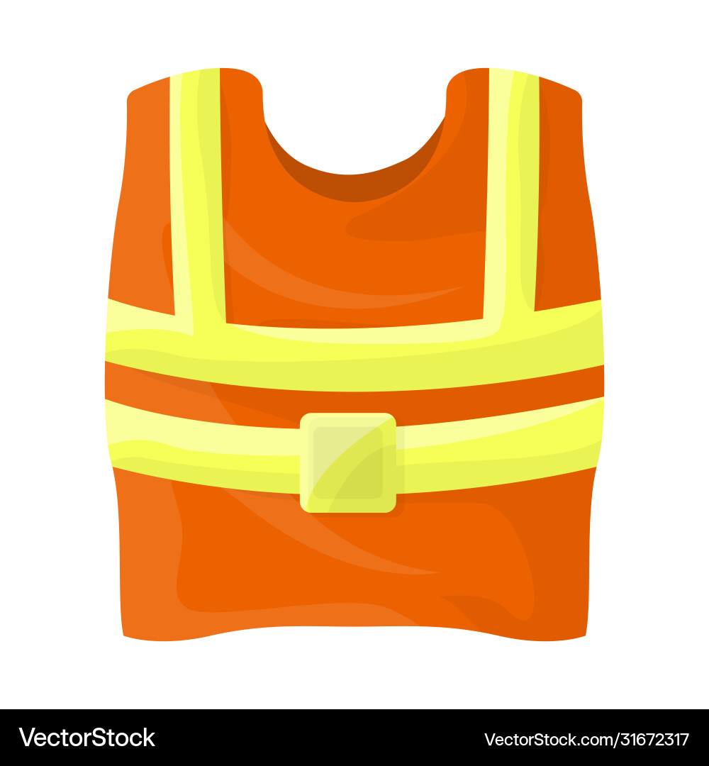 Isolated object vest and road icon web element vector image