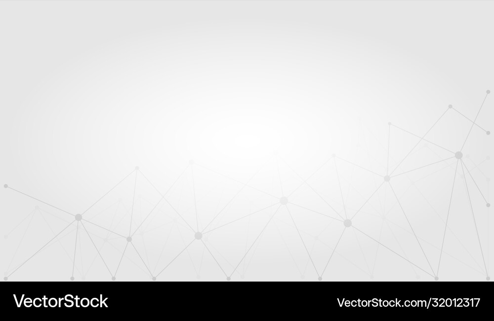 Line and dot connected in grey background Line and dot connected in grey background vector image