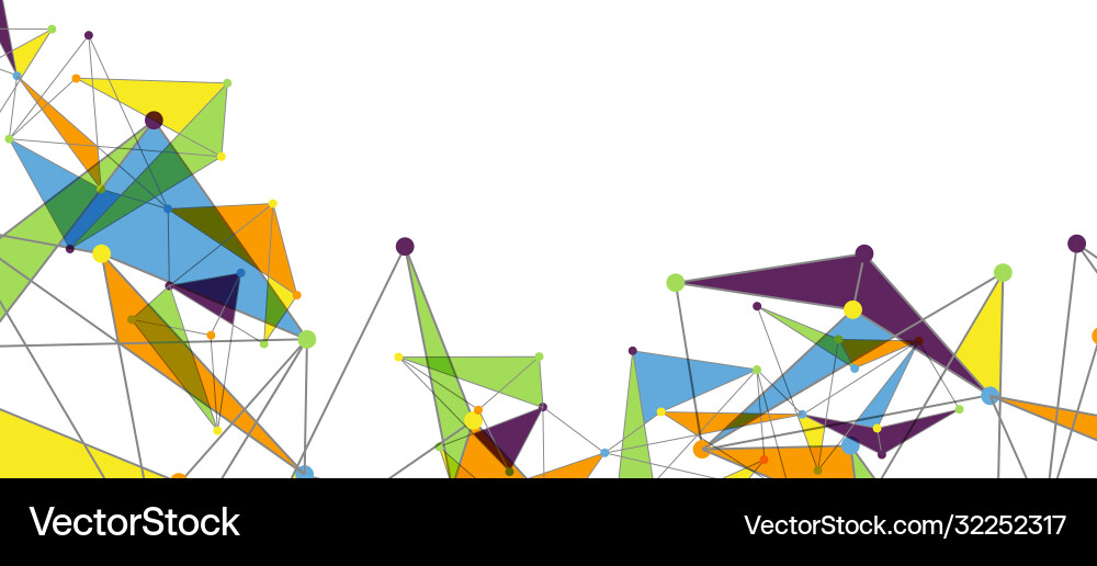 Line points connections triangular technology Line points connections triangular technology Vector Image