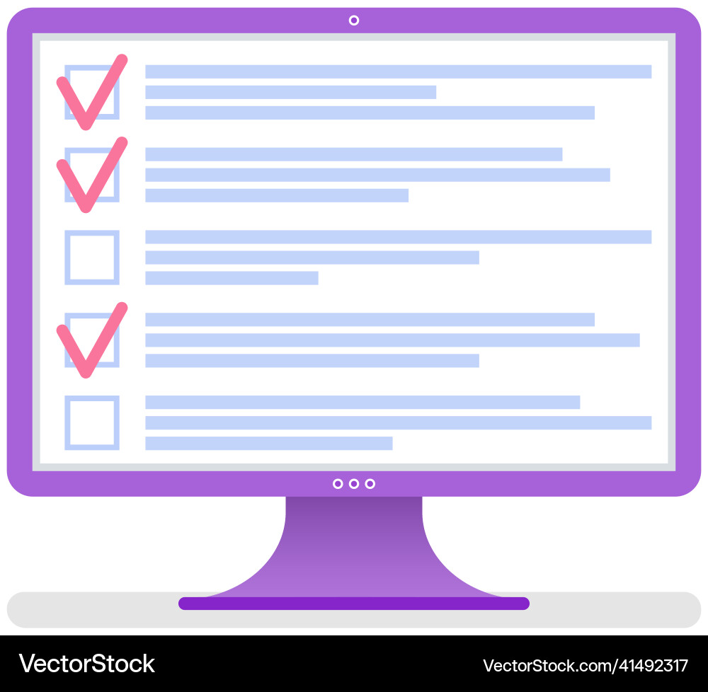 Month scheduling to do list time management vector image