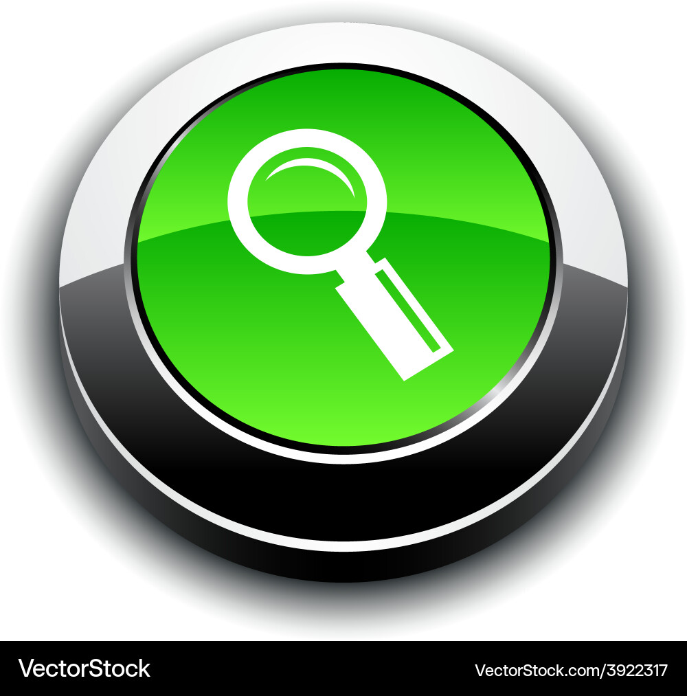 Searching 3d round button vector image