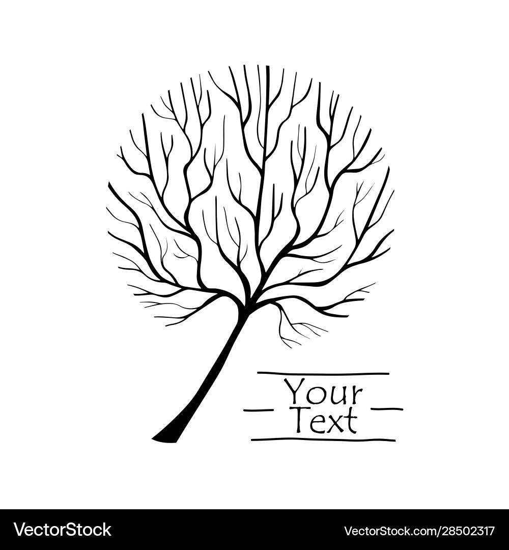 Tree round and single 2 Tree round and single 2 Vector Image