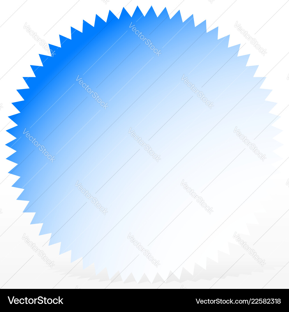 Bright badge starburst shape with only 1 color Bright badge starburst shape with only 1 color vector image