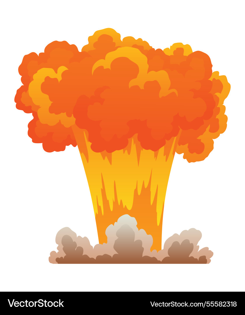 Explosion animation for game Vector Image