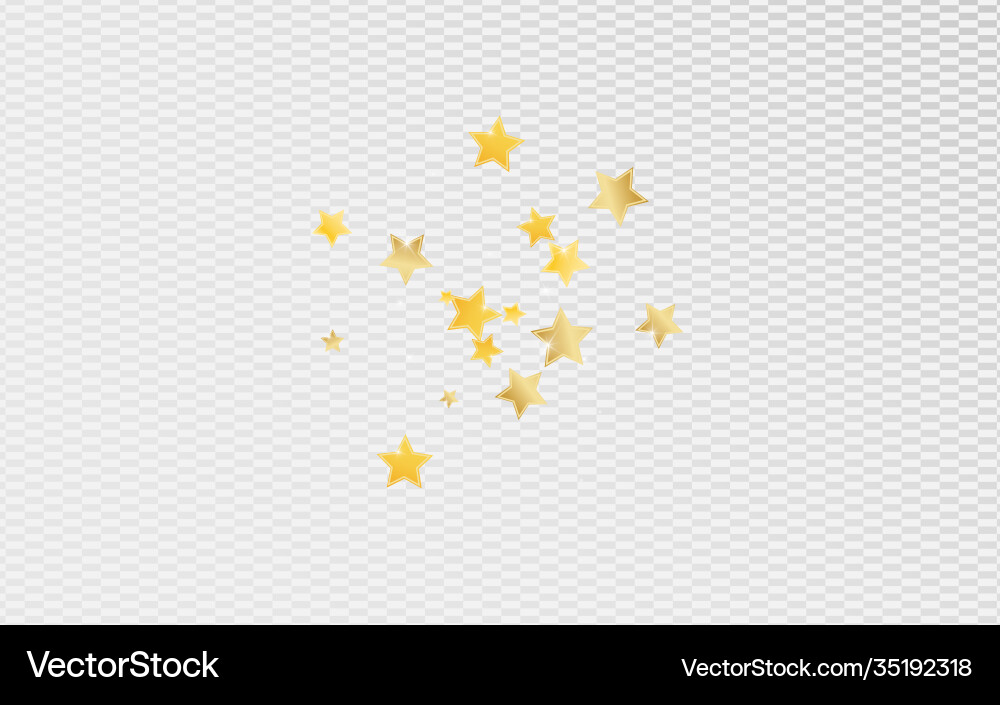 Gold magic stars transparent background Gold magic stars transparent background vector image