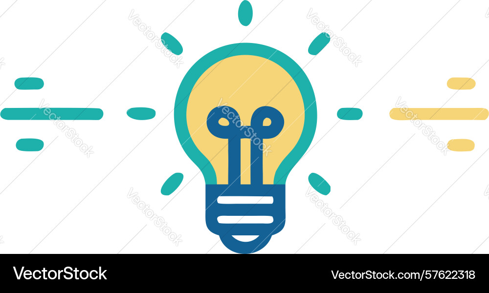 Idea connection transfer linked lightbulbs Vector Image