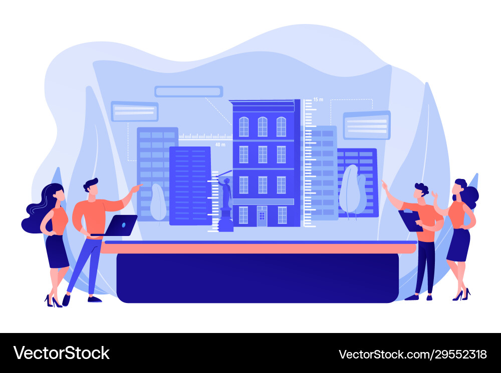 Interactive design visualization concept Interactive design visualization concept vector image