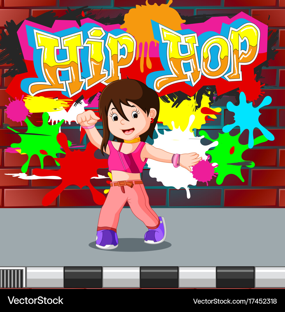Kids Dancing Hip Hop – Royalty-Free Vector | VectorStock, image size:986x1080