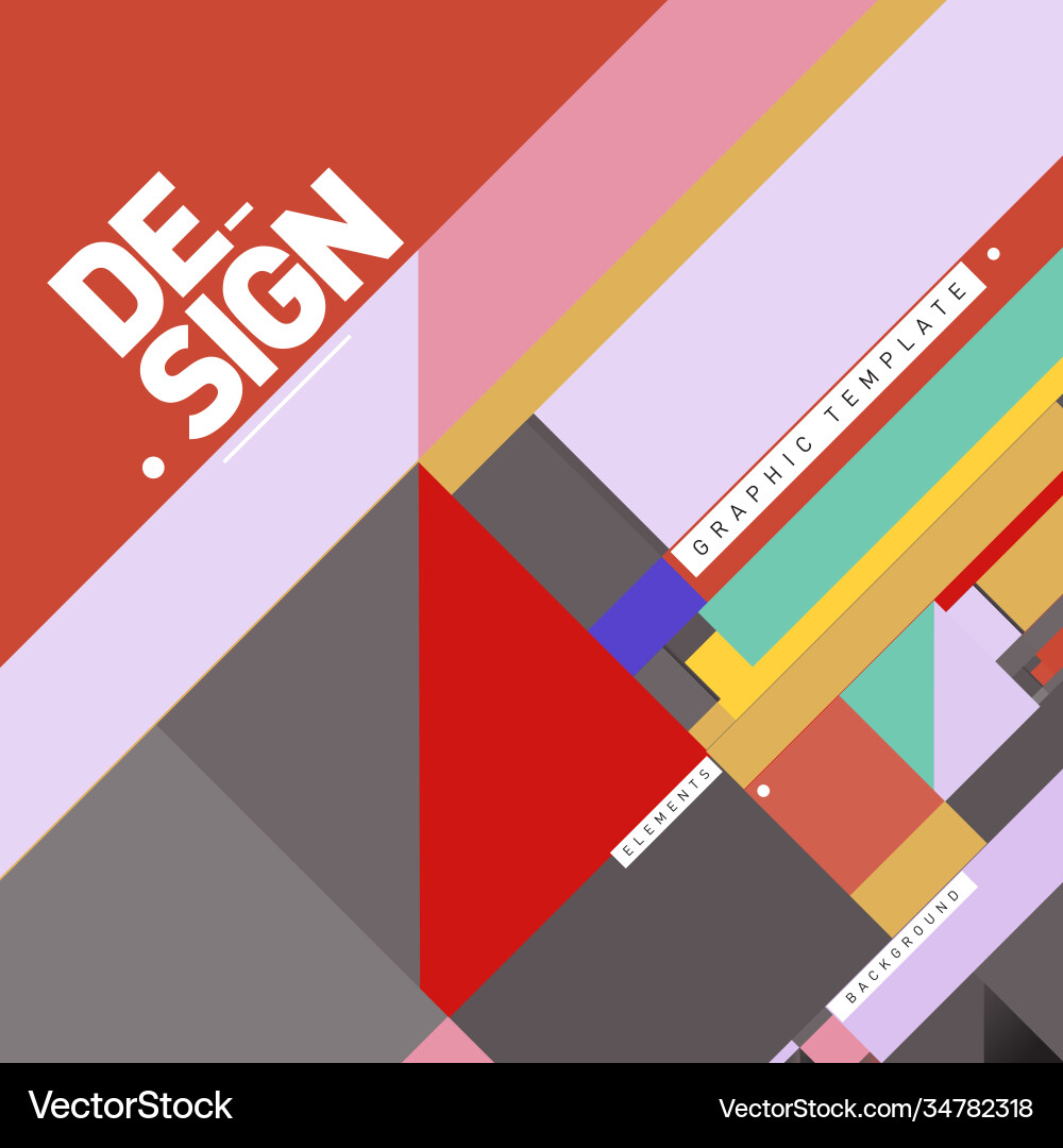 Modern colorful background material design Vector Image