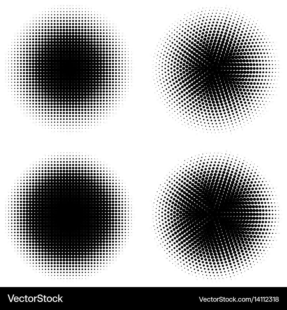Retro style dotwork background abstract vector image