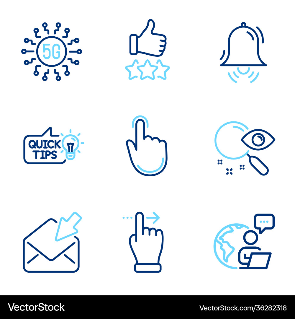 Technology icons set included icon as rating Technology icons set included icon as rating vector image