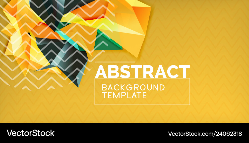 Triangular low poly background design Vector Image