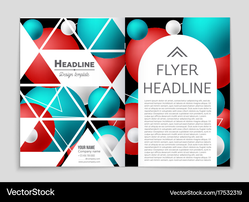 Abstract layout background set for art vector image